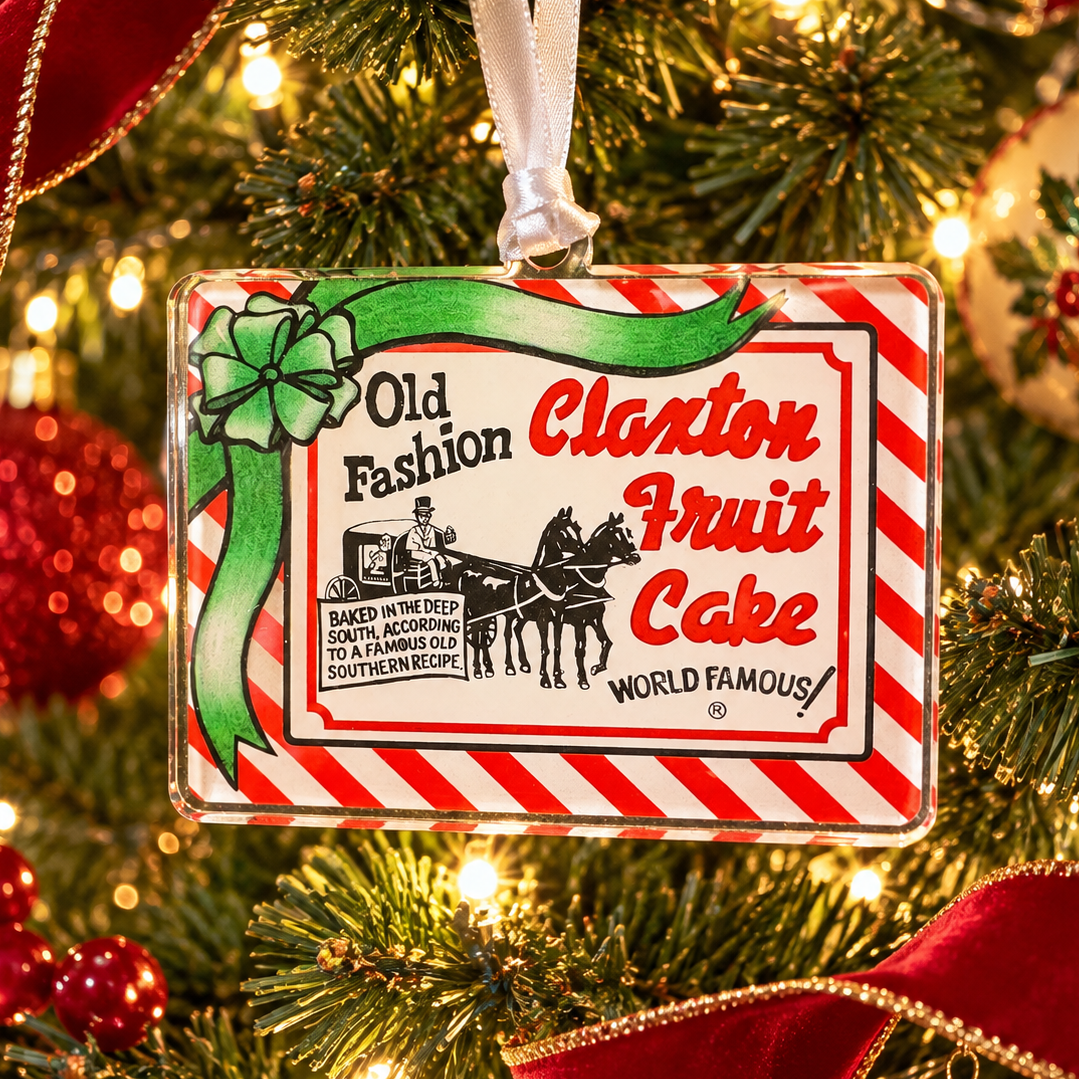 Claxton Fruit Cake Christmas Ornament