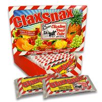 Claxton ClaxSnax individually wrapped fruit cake slices gift box with 20 slices