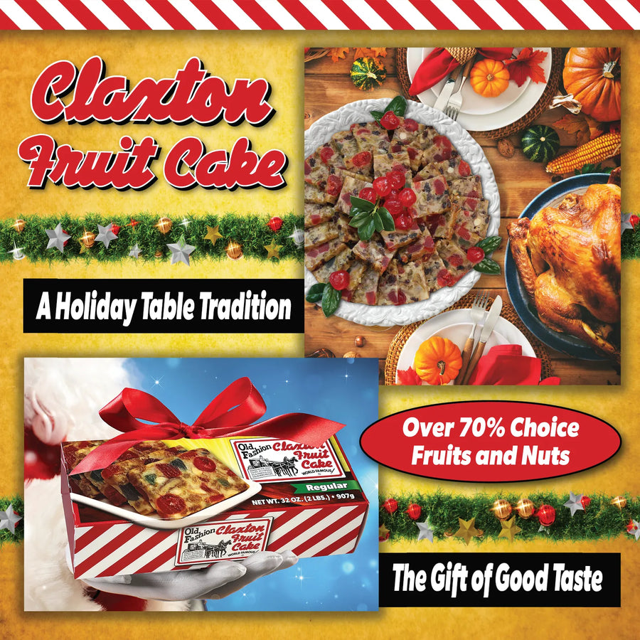 Ways to serve Claxton 2 Lb. Fruit Cake for holidays and entertaining