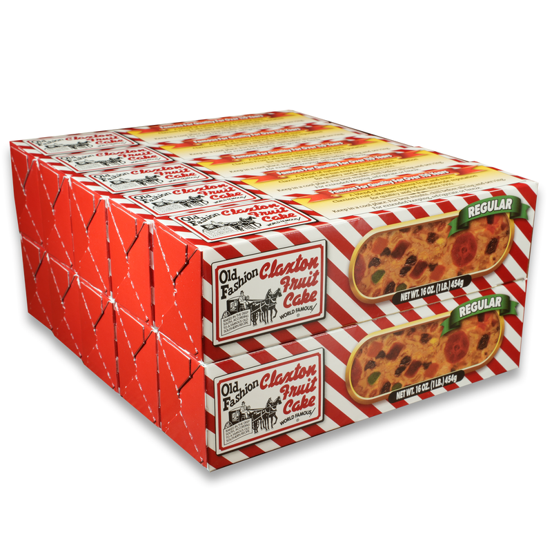 Claxton Fruit Cake 10-Pack Gift Special with ten individually wrapped fruit cakes