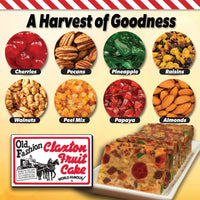 Premium fruits and nuts used in Claxton Fruit Cake